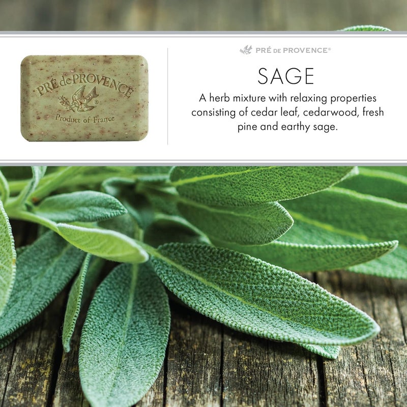 Pre de Provence Artisanal French Soap Bar with Shea Butter and Sage - 150g - Image 5
